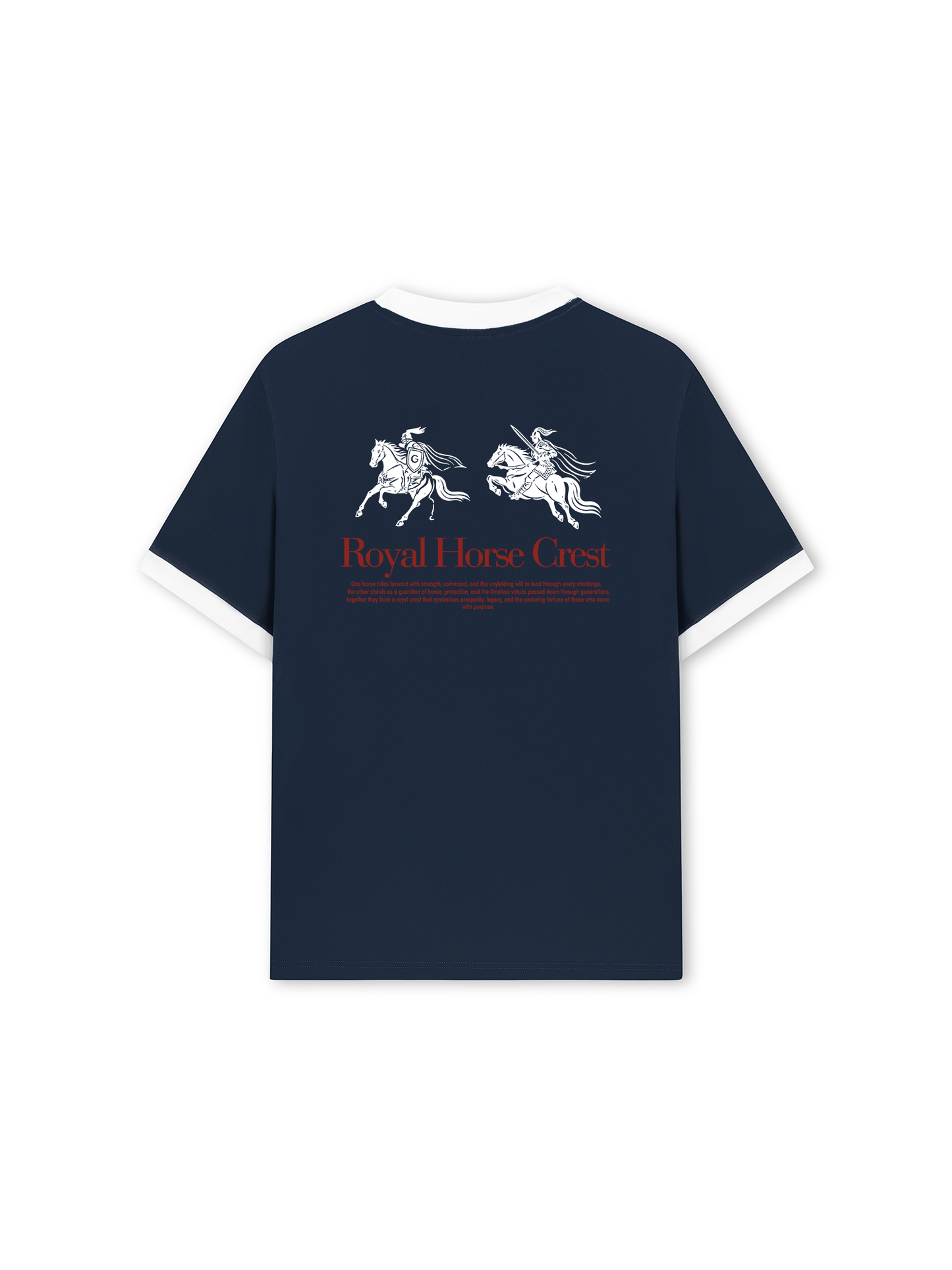 Áo Thun Ringer Relaxed Fit Royal Horse Crest