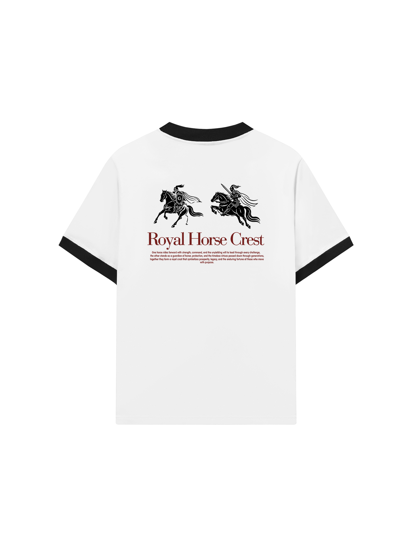Áo Thun Ringer Relaxed Fit Royal Horse Crest