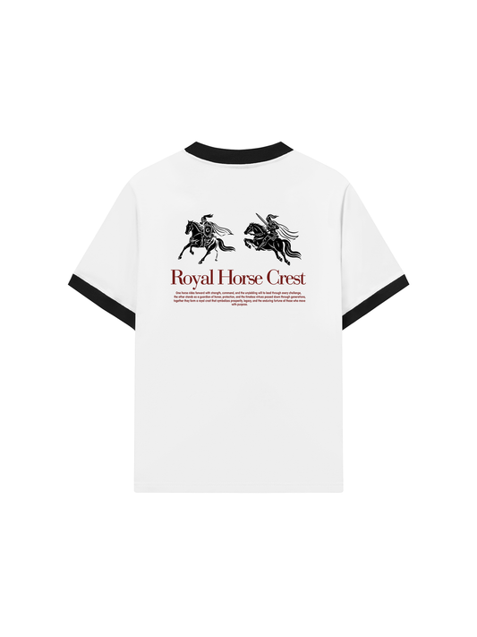 Áo Thun Ringer Relaxed Fit Royal Horse Crest