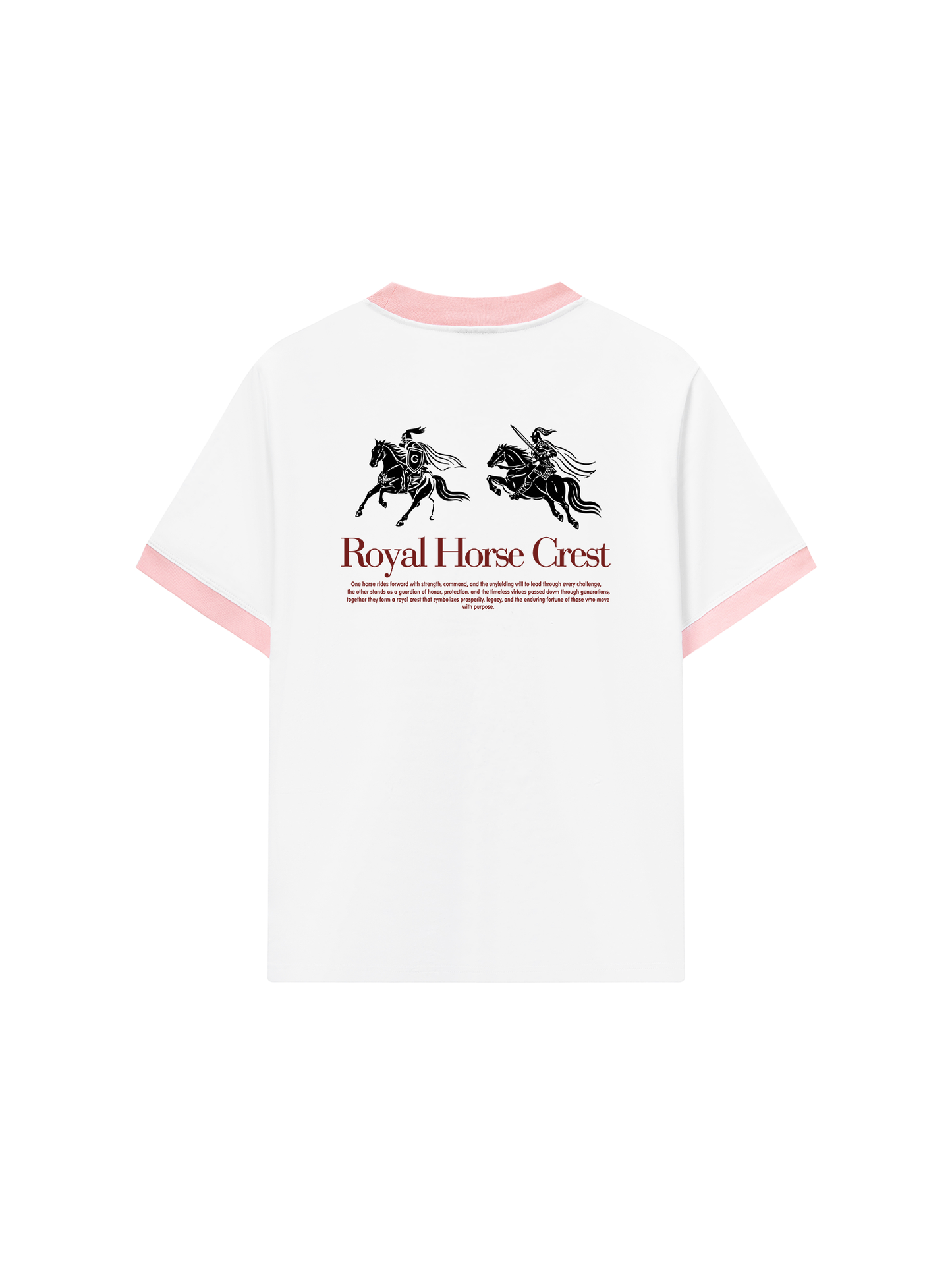 Áo Thun Ringer Relaxed Fit Royal Horse Crest