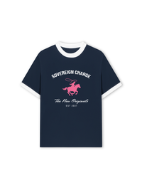 Áo Thun Ringer Relaxed Fit SOVERREIGN CHARGE PINK HORSE