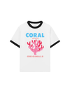 Áo Thun Ringer Relaxed Fit Summer Vibes Coral Beach