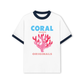 Áo Thun Ringer Relaxed Fit Summer Vibes Coral Beach