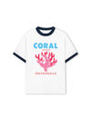 Áo Thun Ringer Relaxed Fit Summer Vibes Coral Beach