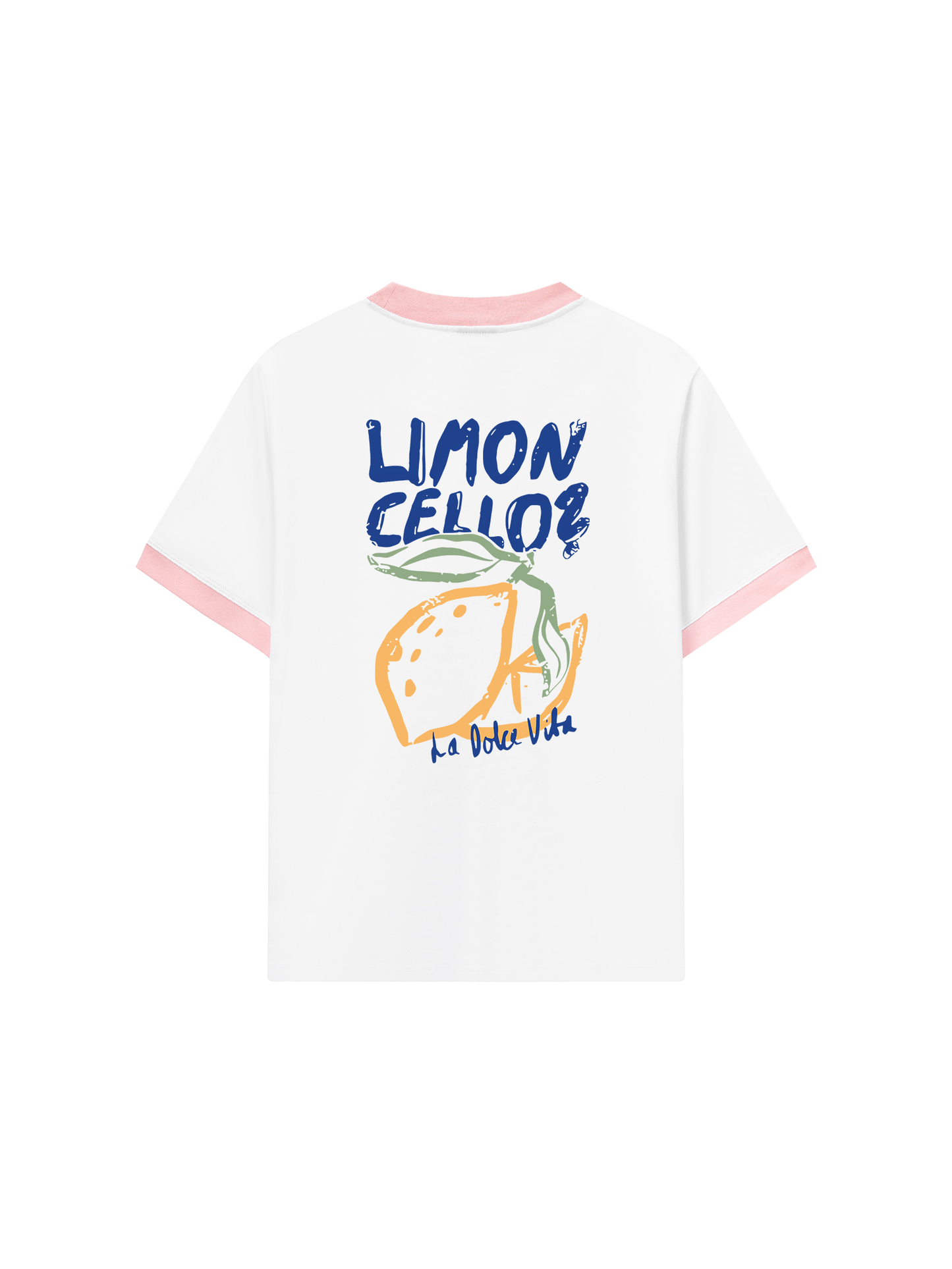 Áo Thun Ringer Relaxed Fit Blue And Yellow Limon Cello