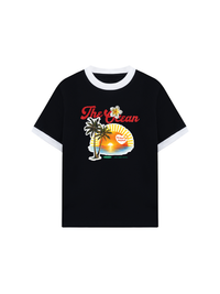 Áo Thun Ringer Relaxed Fit The Ocean