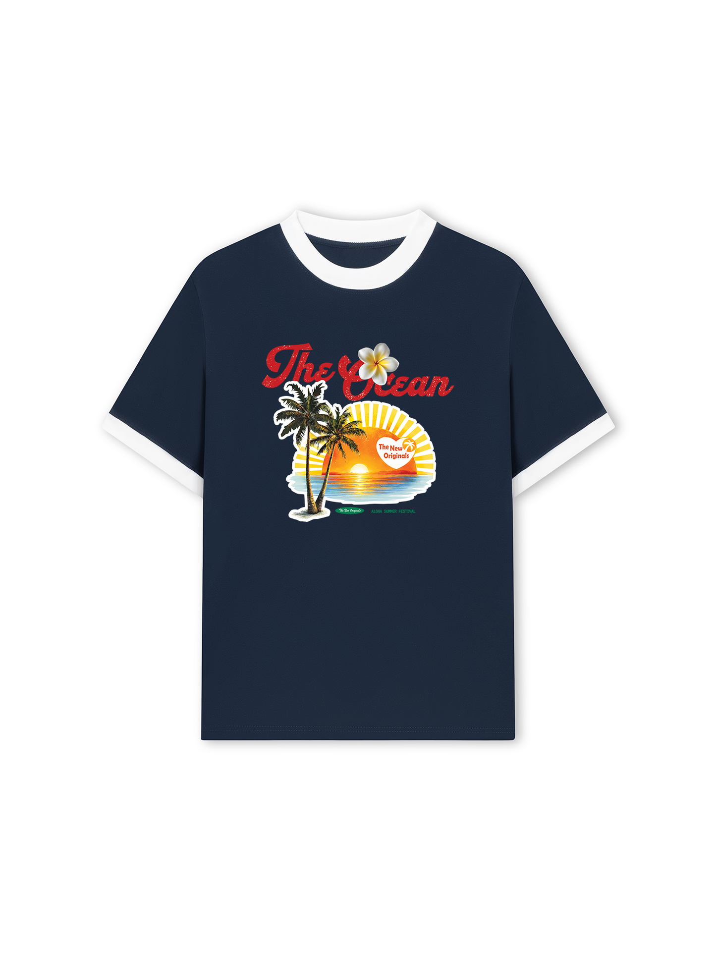 Áo Thun Ringer Relaxed Fit The Ocean