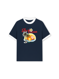 Áo Thun Ringer Relaxed Fit The Ocean