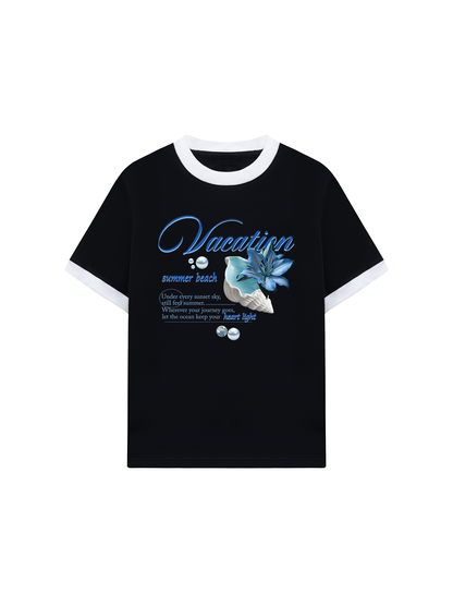 Áo Thun Ringer Relaxed Fit Summer Vacation
