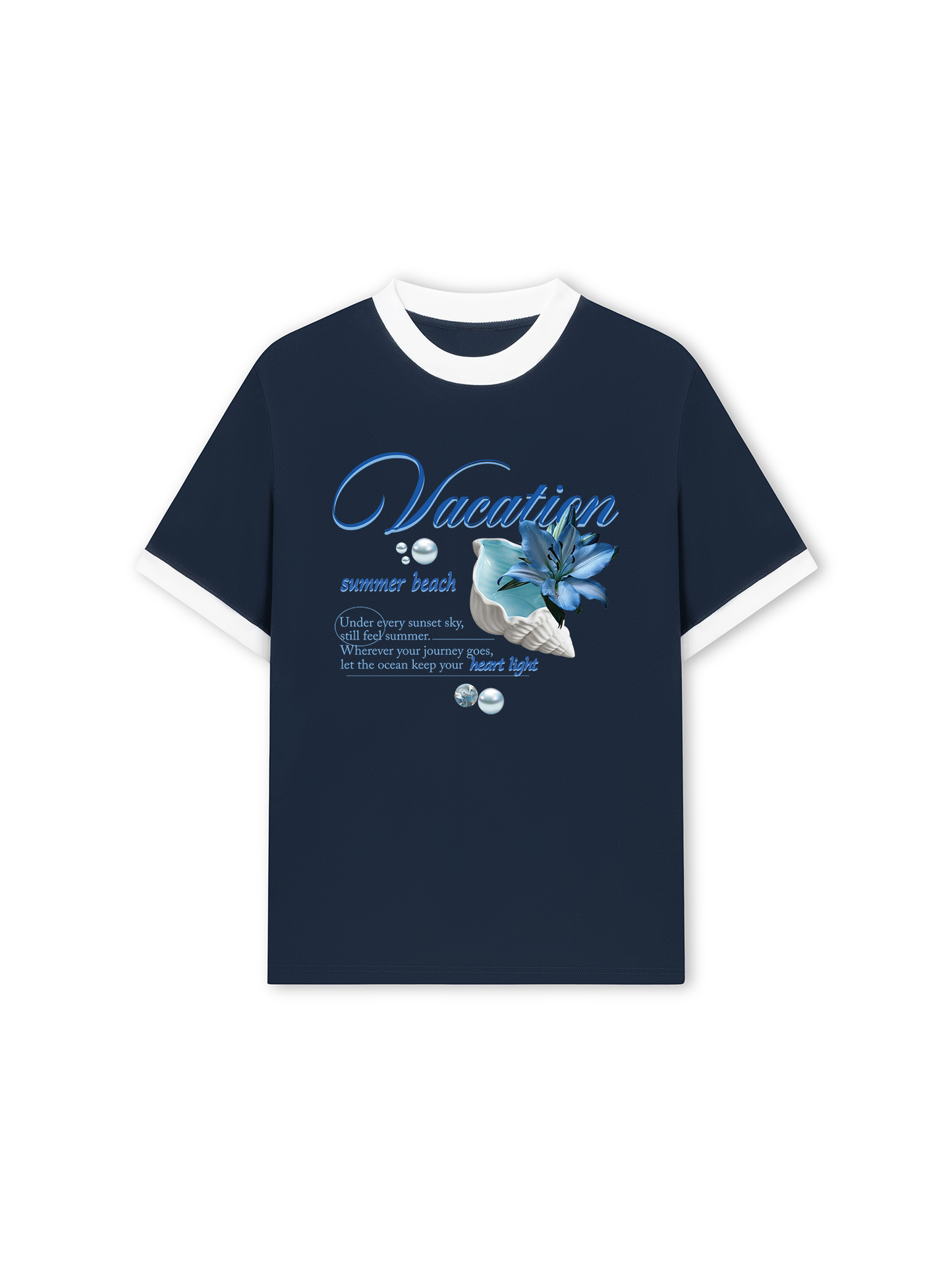 Áo Thun Ringer Relaxed Fit Summer Vacation