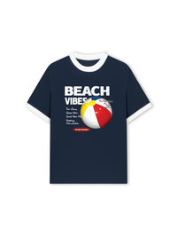 Áo Thun Ringer Relaxed Fit Beach Vibes