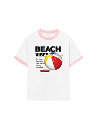 Áo Thun Ringer Relaxed Fit Beach Vibes