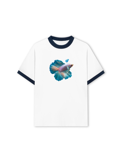 Áo Thun Ringer Relaxed Fit Princess Fish