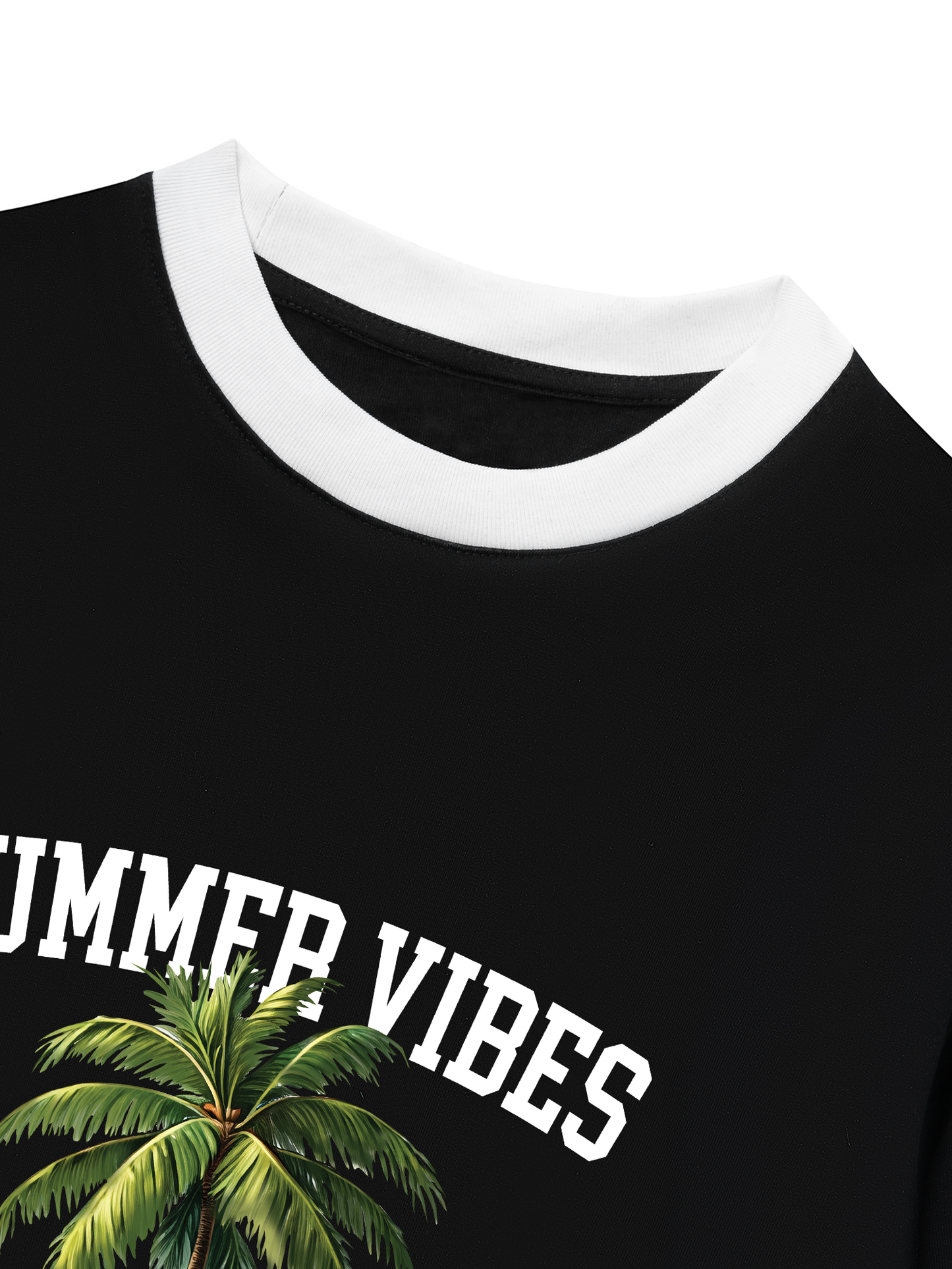Áo Thun Ringer Relaxed Fit Summer Vibes Coconut