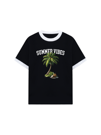 Áo Thun Ringer Relaxed Fit Summer Vibes Coconut