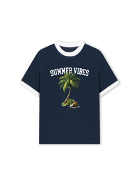 Áo Thun Ringer Relaxed Fit Summer Vibes Coconut