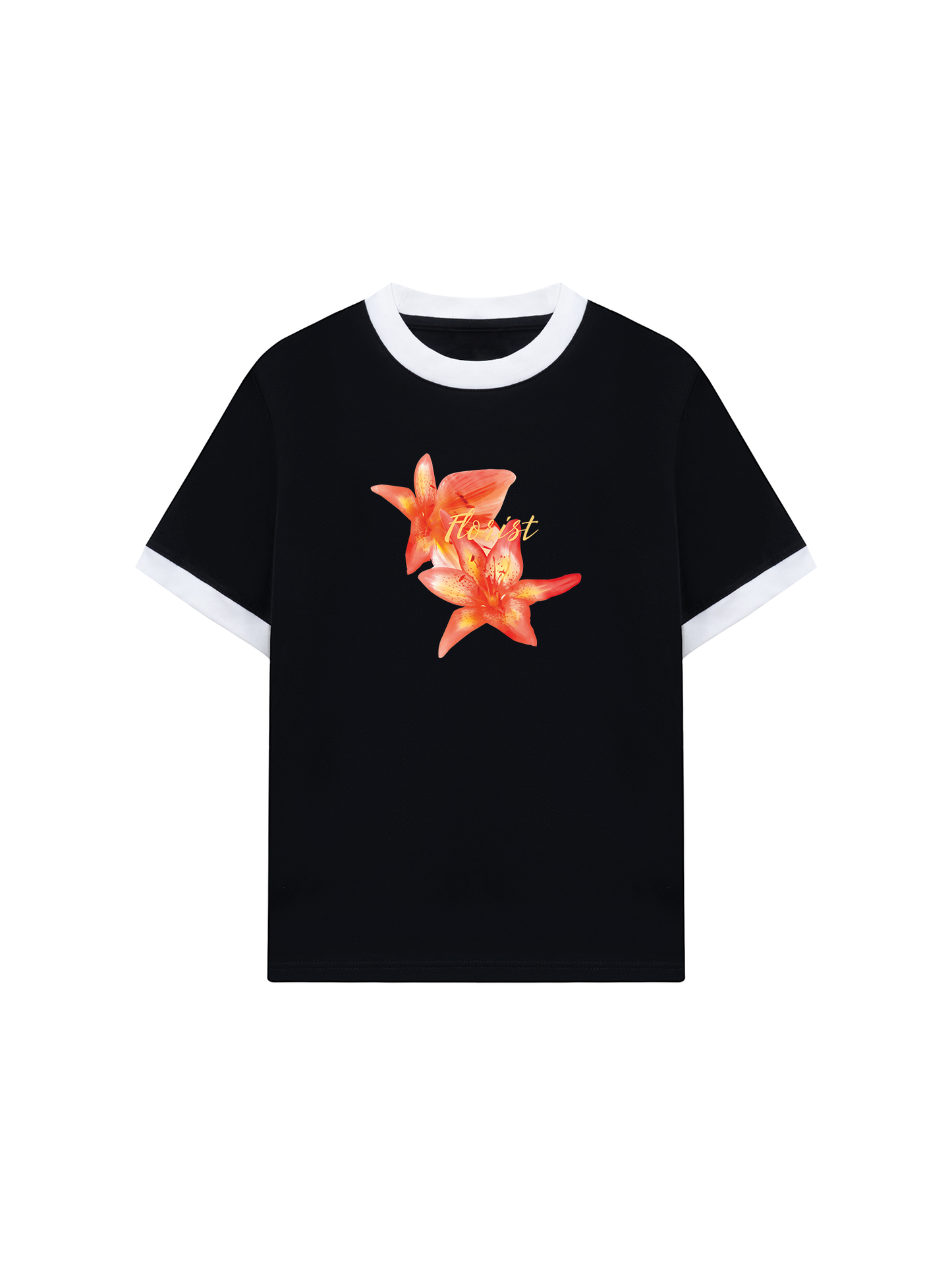Áo Thun Ringer Relaxed Fit Summer Florist