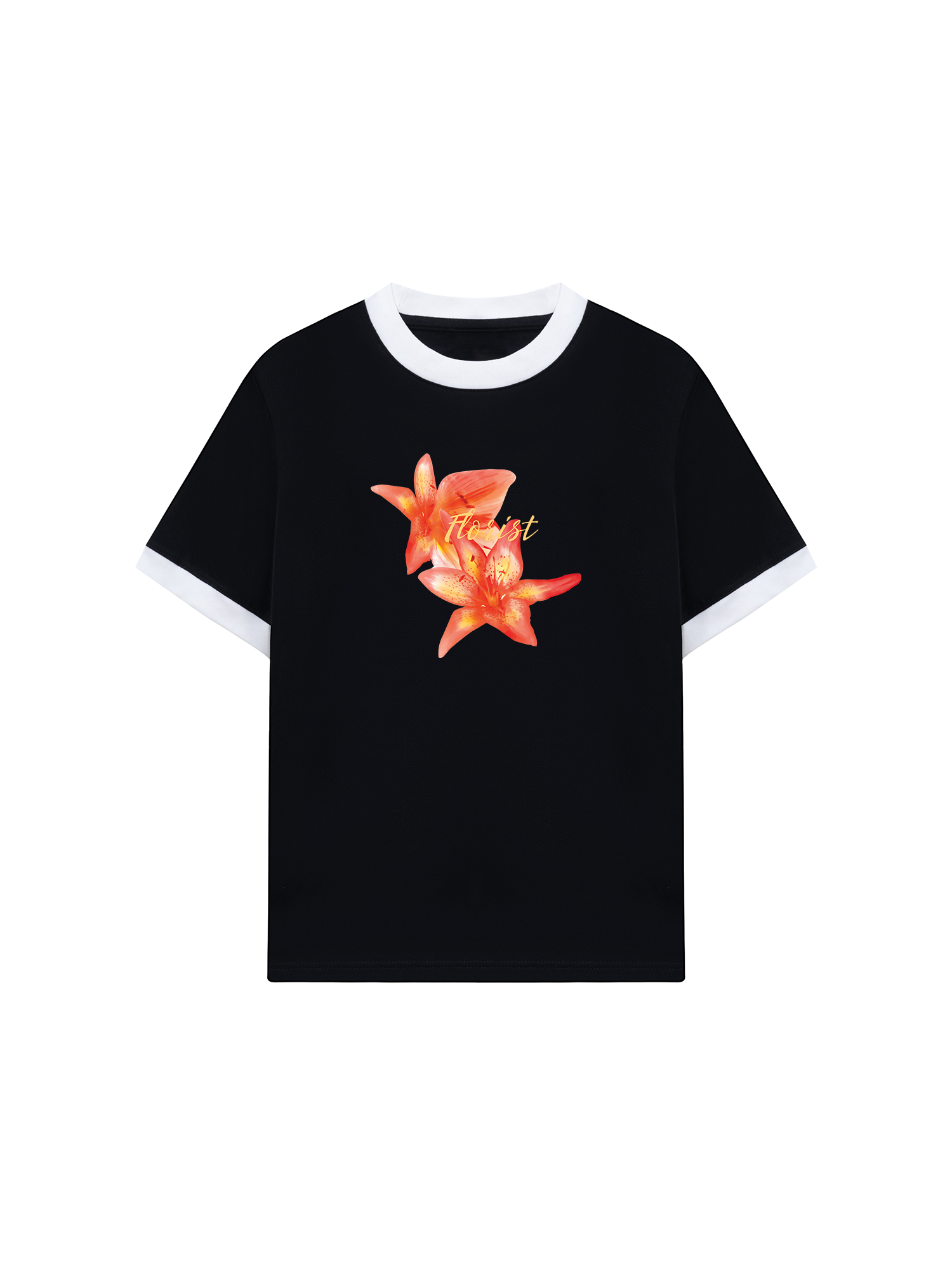 Áo Thun Ringer Relaxed Fit Summer Florist