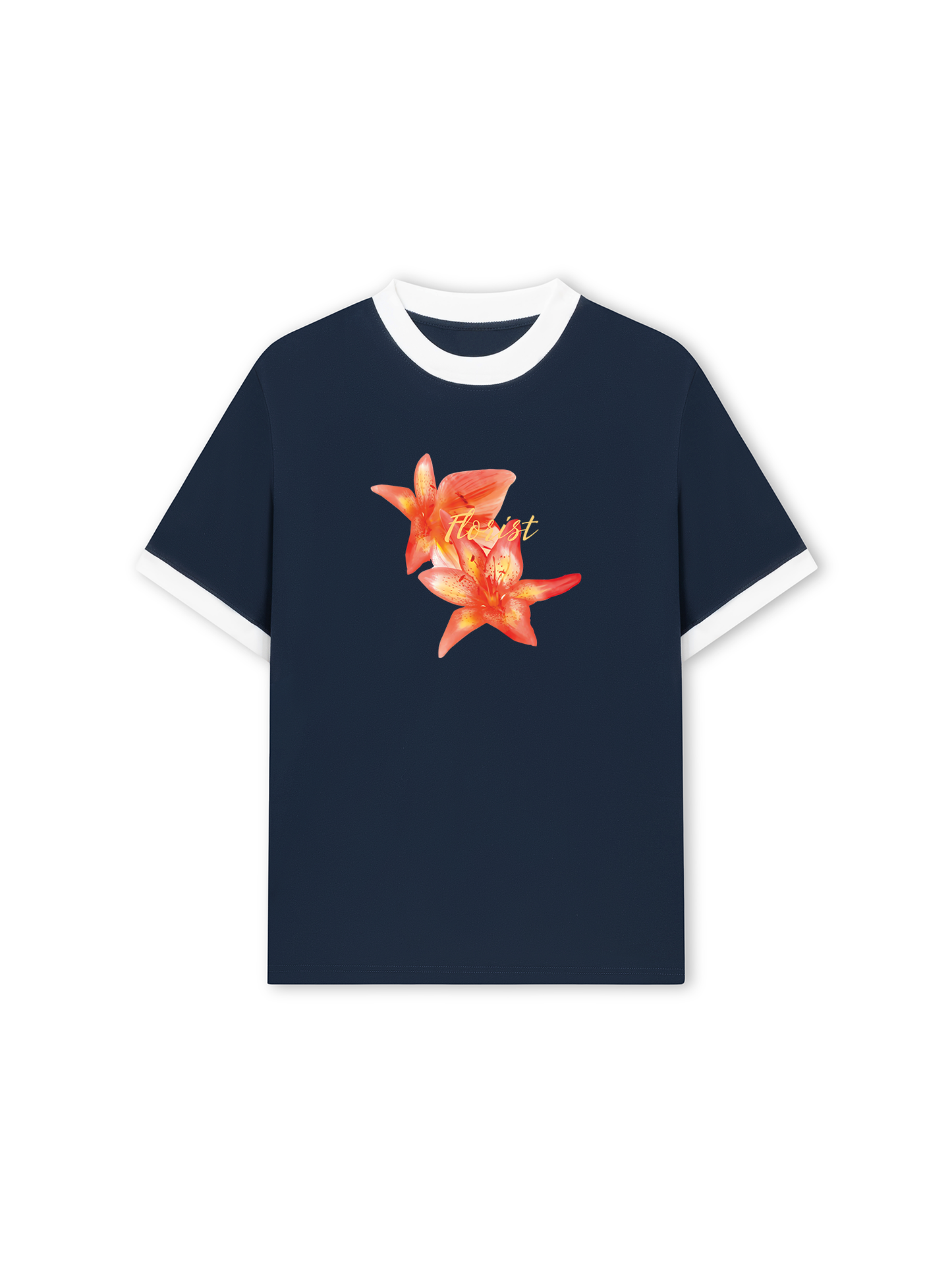 Áo Thun Ringer Relaxed Fit Summer Florist