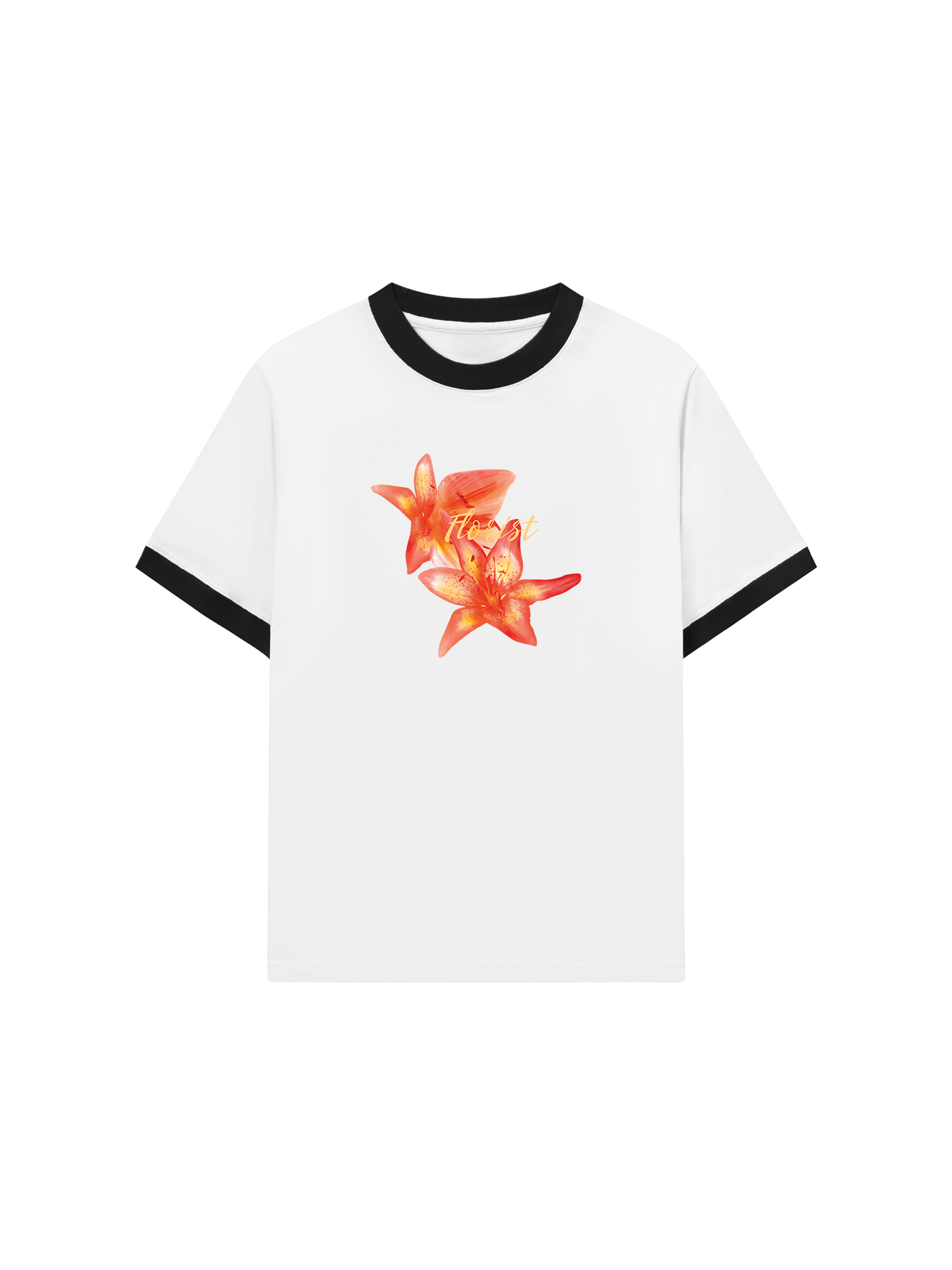 Áo Thun Ringer Relaxed Fit Summer Florist