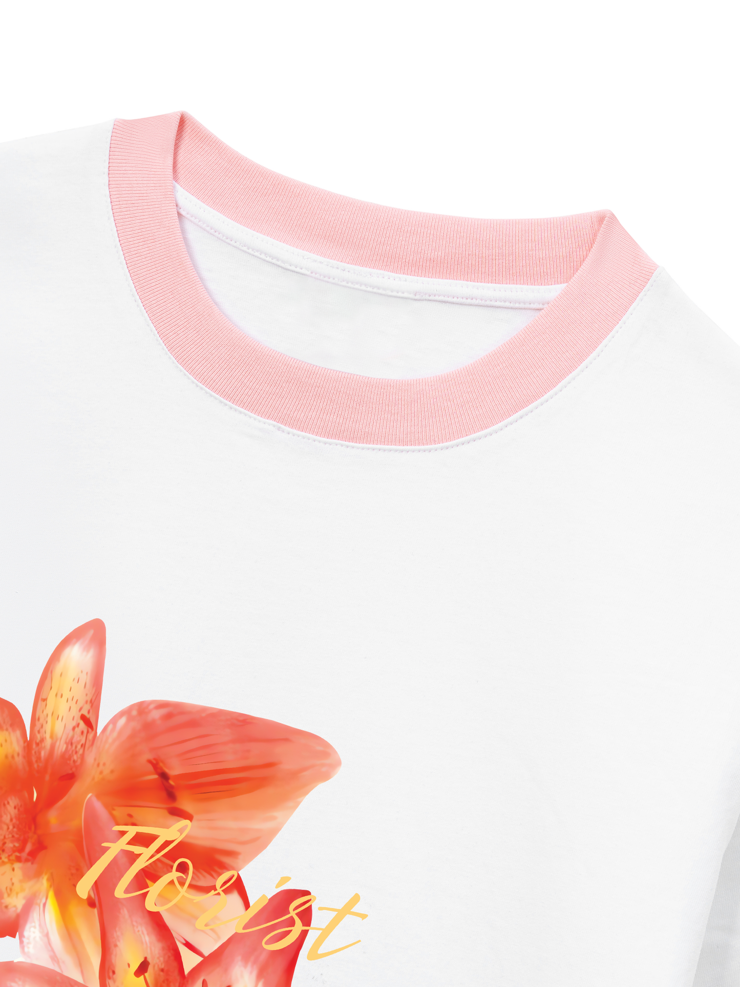 Áo Thun Ringer Relaxed Fit Summer Florist