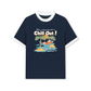 Áo Thun Ringer Relaxed Fit Summer Vibes Chill Out