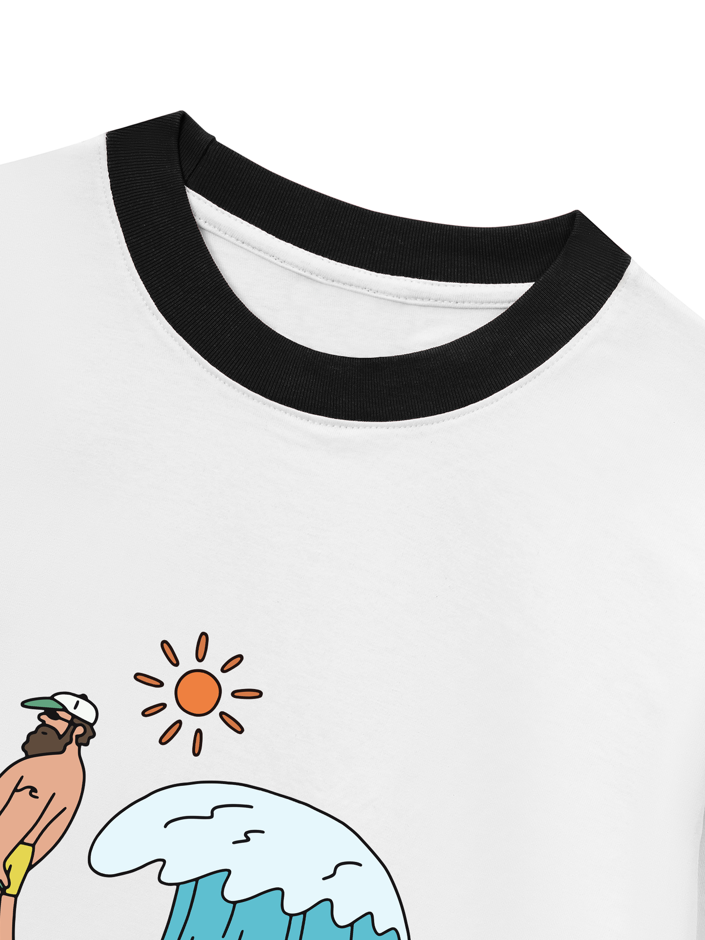 Áo Thun Ringer Relaxed Fit Summer Vibes