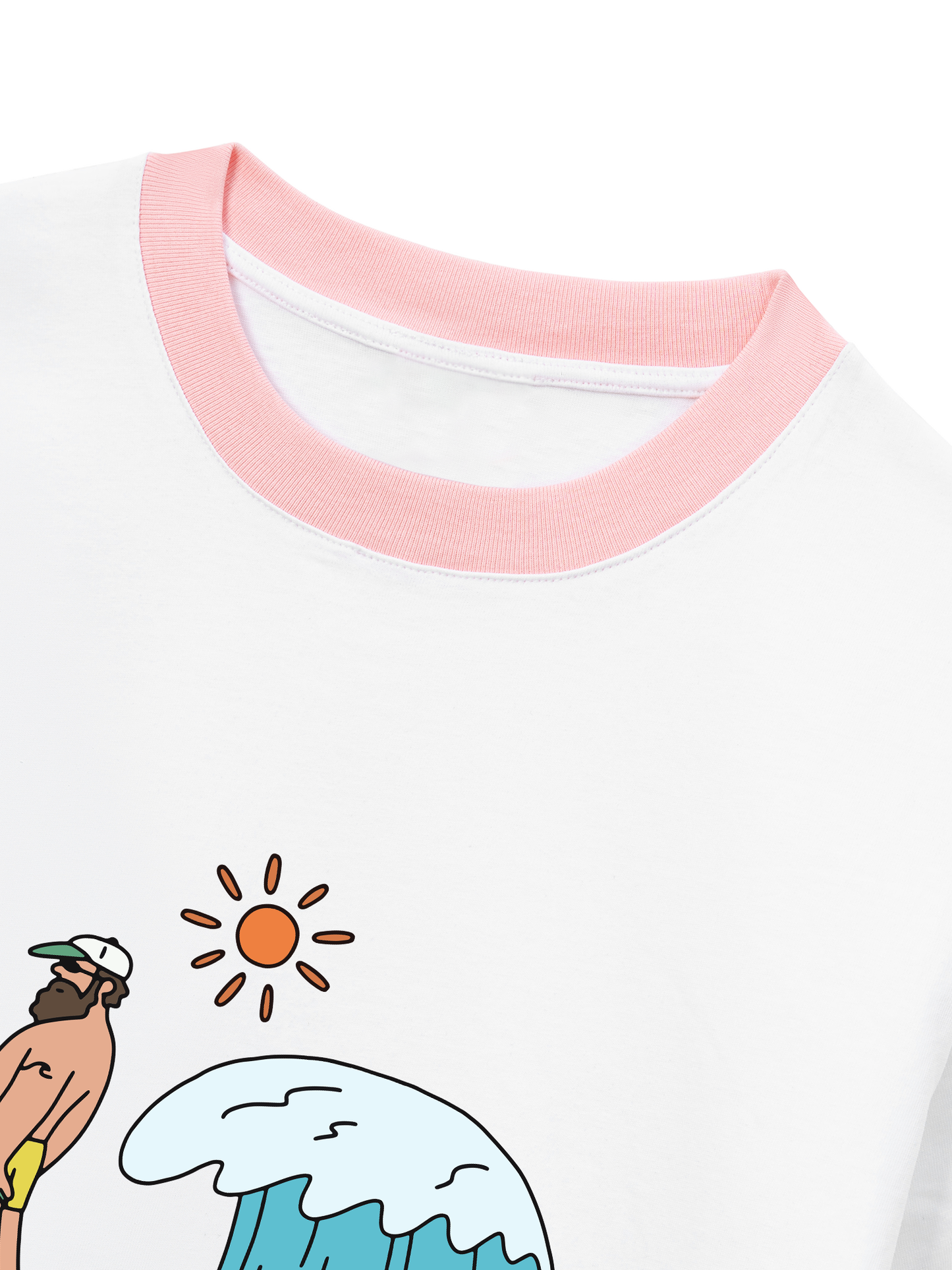 Áo Thun Ringer Relaxed Fit Summer Vibes