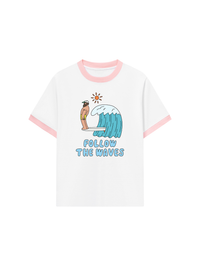 Áo Thun Ringer Relaxed Fit Summer Vibes