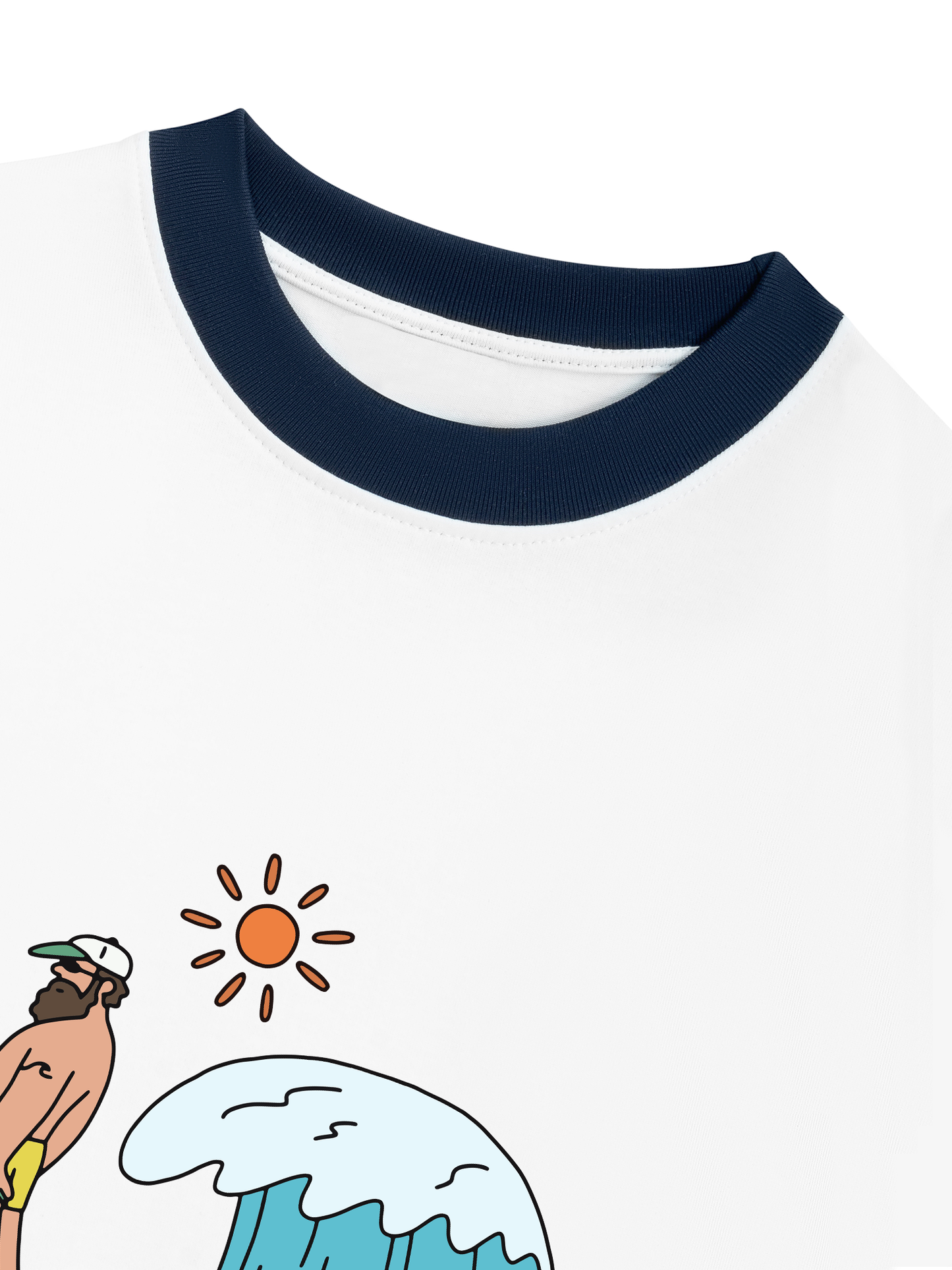 Áo Thun Ringer Relaxed Fit Summer Vibes