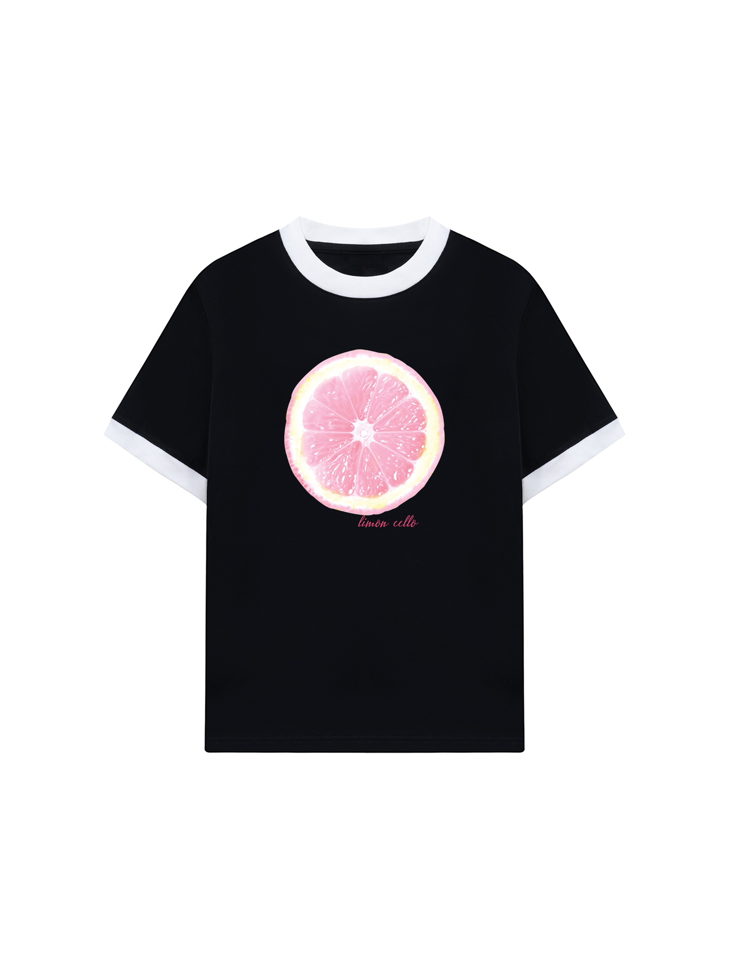 Áo Thun Ringer Relaxed Fit Pink Limon Cello
