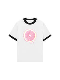 Áo Thun Ringer Relaxed Fit Pink Limon Cello