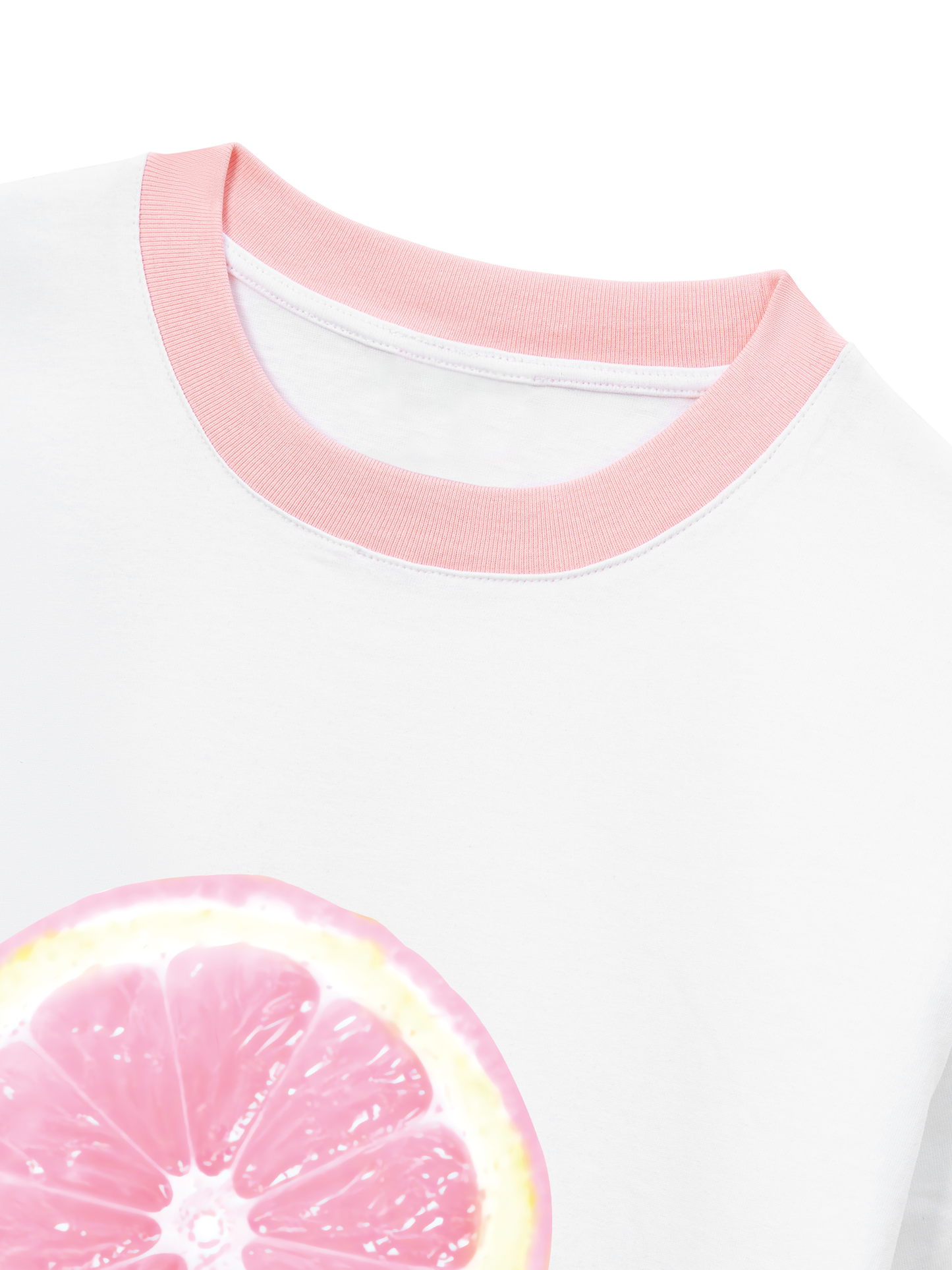 Áo Thun Ringer Relaxed Fit Pink Limon Cello