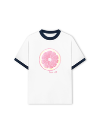 Áo Thun Ringer Relaxed Fit Pink Limon Cello