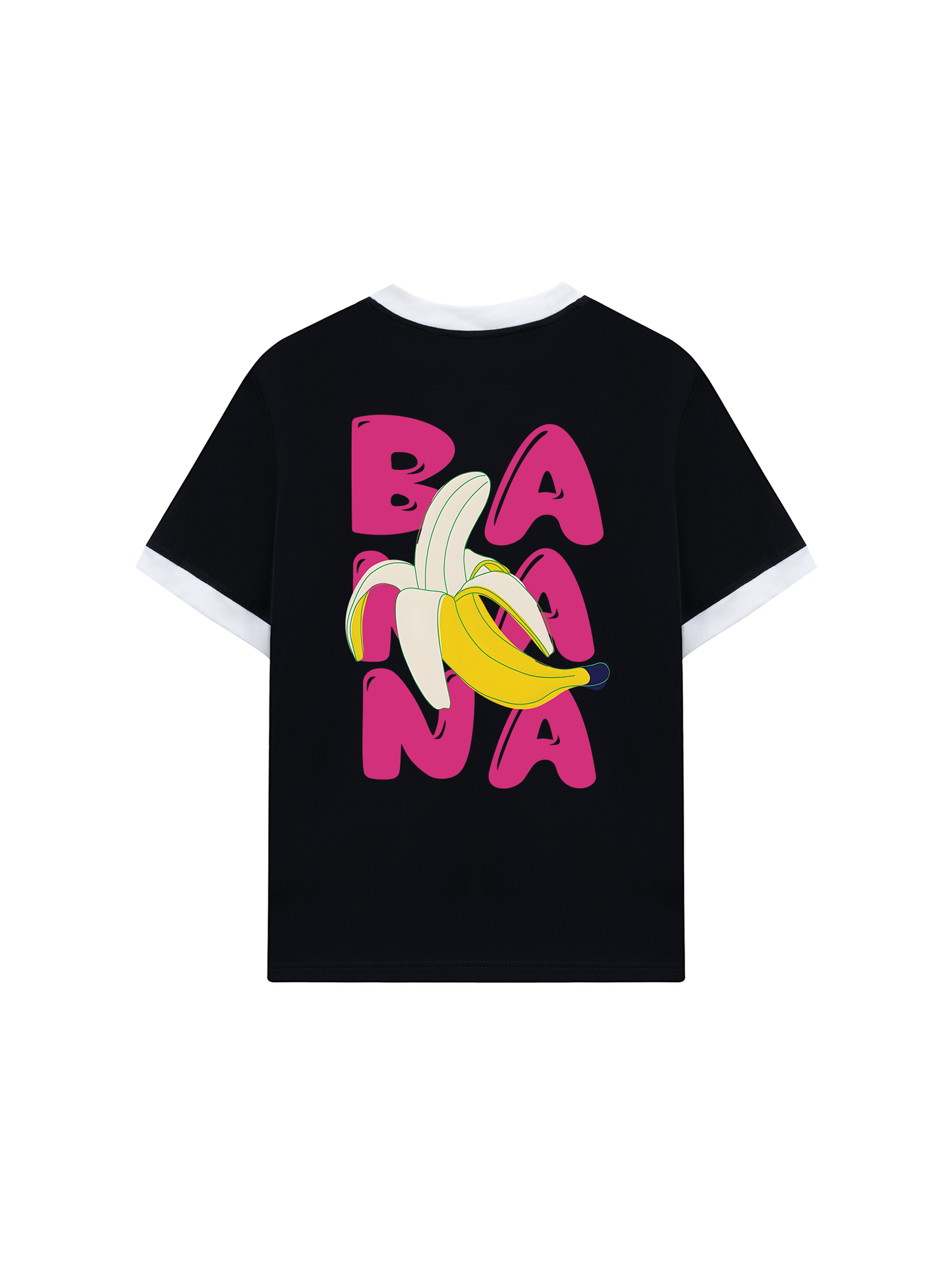 Áo Thun Ringer Relaxed Fit Summer Vibes Cute Banana