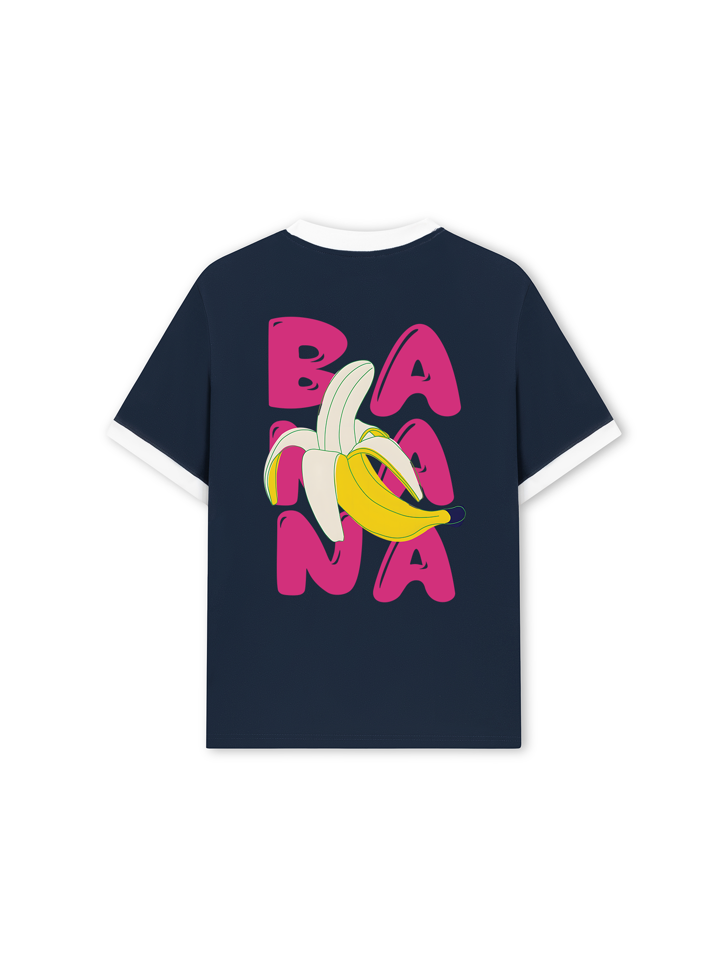 Áo Thun Ringer Relaxed Fit Summer Vibes Cute Banana