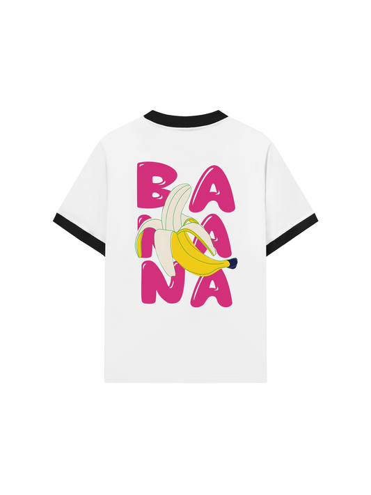 Áo Thun Ringer Relaxed Fit Summer Vibes Cute Banana