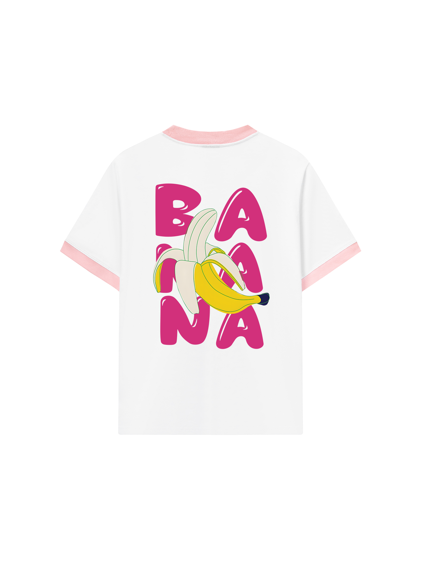 Áo Thun Ringer Relaxed Fit Summer Vibes Cute Banana