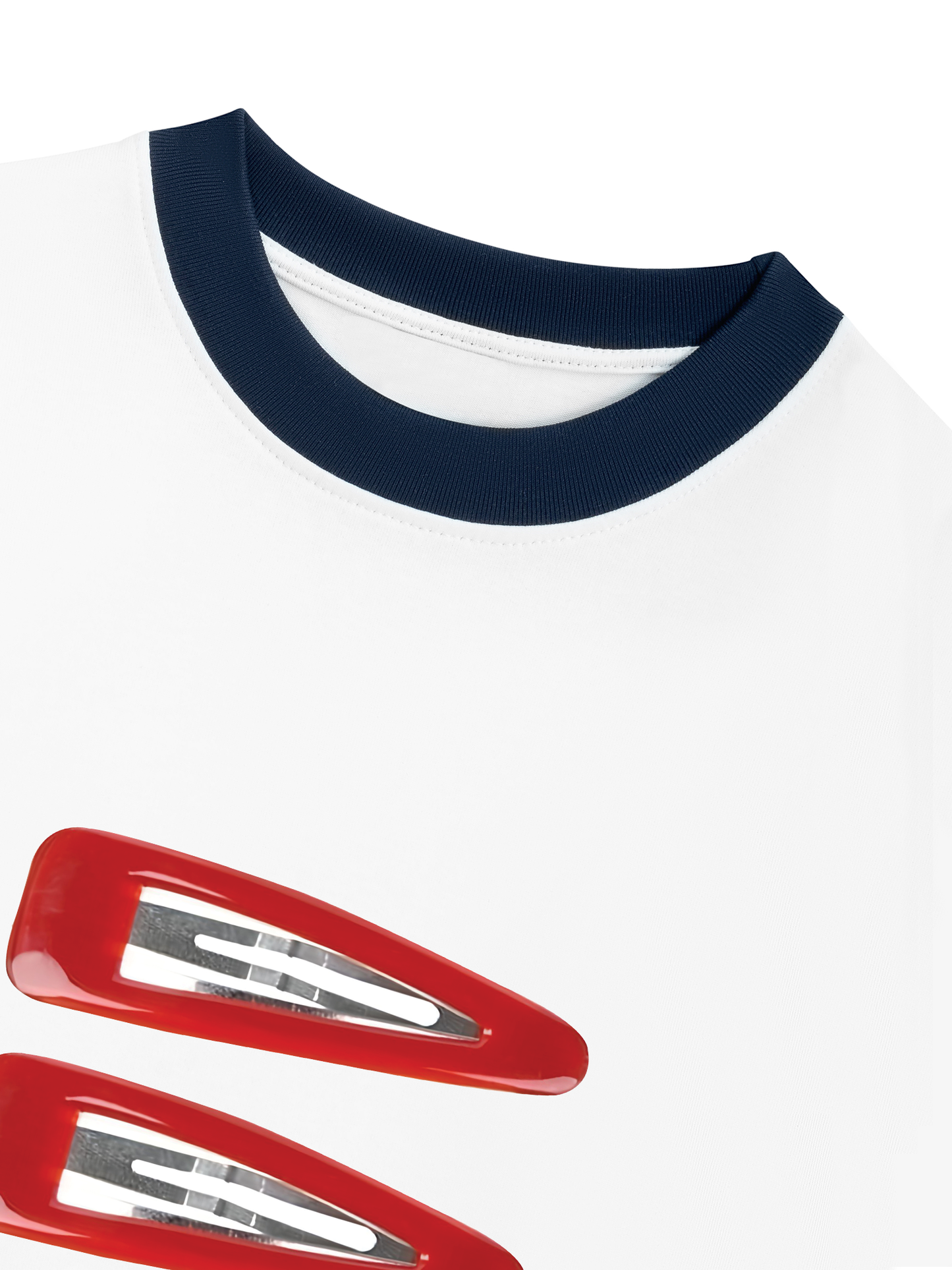 Áo Thun Ringer Relaxed Fit  Summer Hair Clip