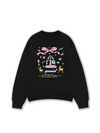 Áo Sweater Nỉ Hai Da Cute Girl Pink Bow And Animal