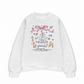Áo Sweater Nỉ Hai Da Cute Girl Pink Bow And Animal