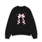Áo Sweater Nỉ Hai Da Cute Girl Pink Bow Bunny