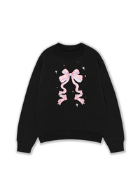 Áo Sweater Nỉ Hai Da Cute Girl Pink Bow Bunny