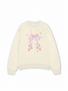 Áo Sweater Nỉ Hai Da Cute Girl Pink Bow Bunny