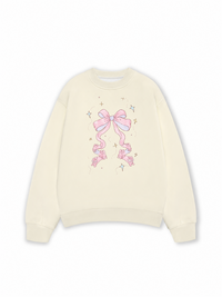 Áo Sweater Nỉ Hai Da Cute Girl Pink Bow Bunny