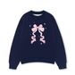 Áo Sweater Nỉ Hai Da Cute Girl Pink Bow Bunny