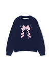 Áo Sweater Nỉ Hai Da Cute Girl Pink Bow Bunny