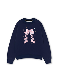 Áo Sweater Nỉ Hai Da Cute Girl Pink Bow Bunny
