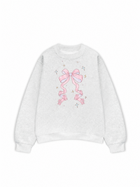 Áo Sweater Nỉ Hai Da Cute Girl Pink Bow Bunny