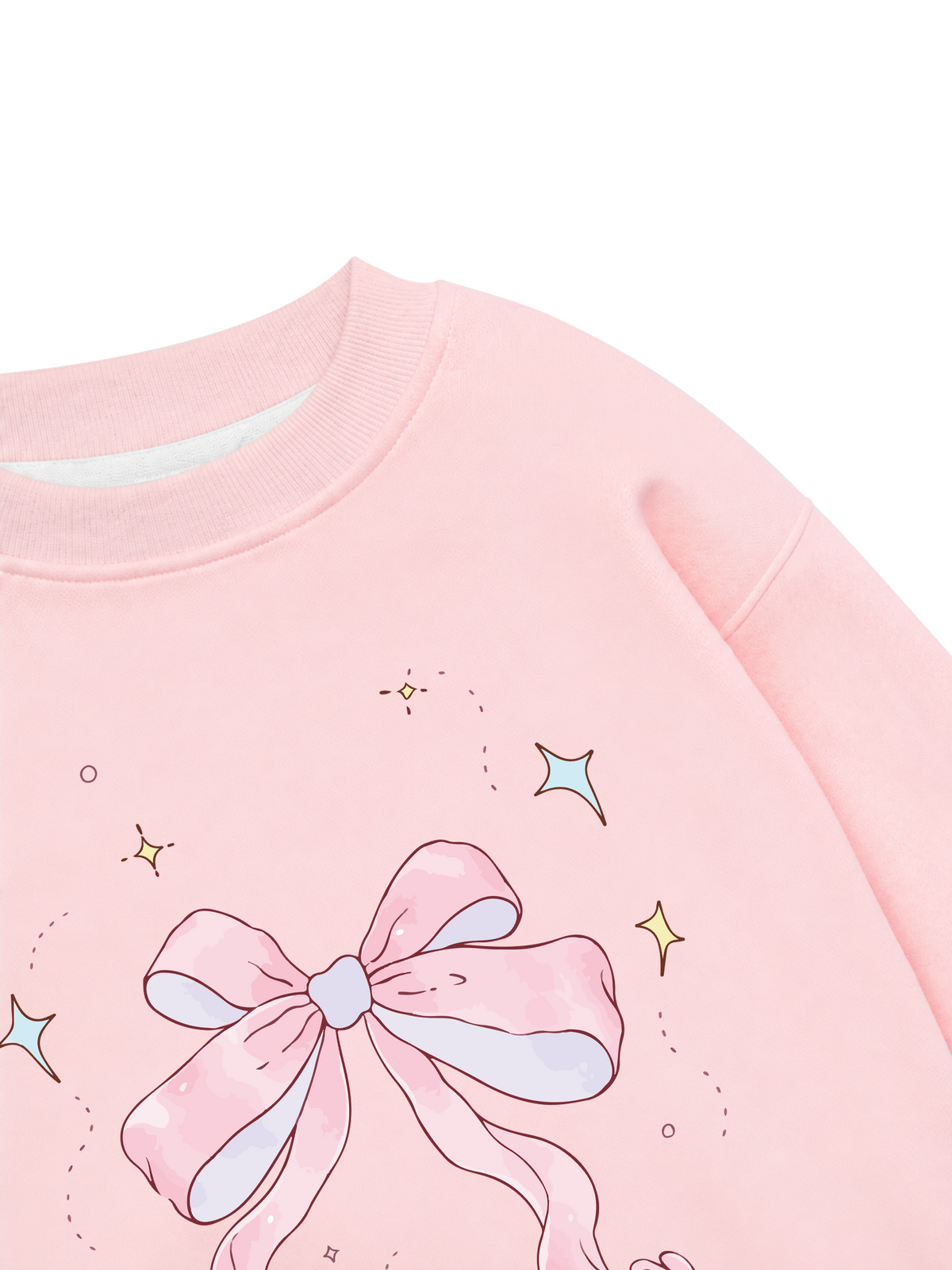 Áo Sweater Nỉ Hai Da Cute Girl Pink Bow Bunny